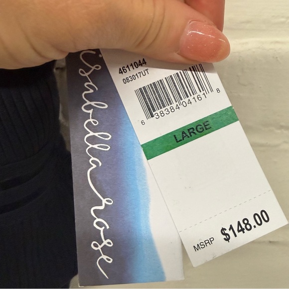 NWT Isabella Rose Black Queensland One Piece Swimsuit Large - Picture 6 of 6